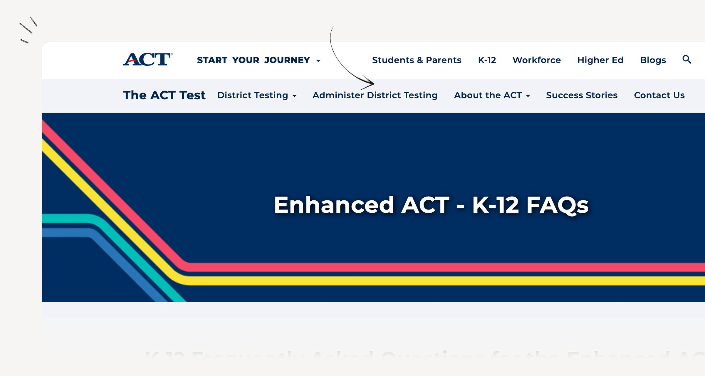 ACT enhancement FAQ explaining composite scoring and administration differences
