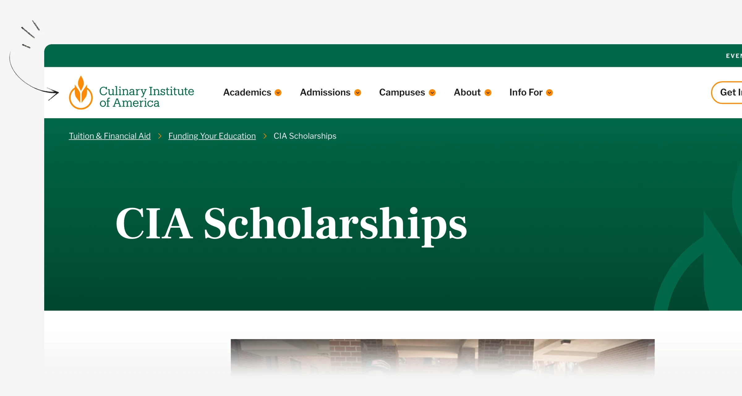 Culinary Institute of America — college scholarships