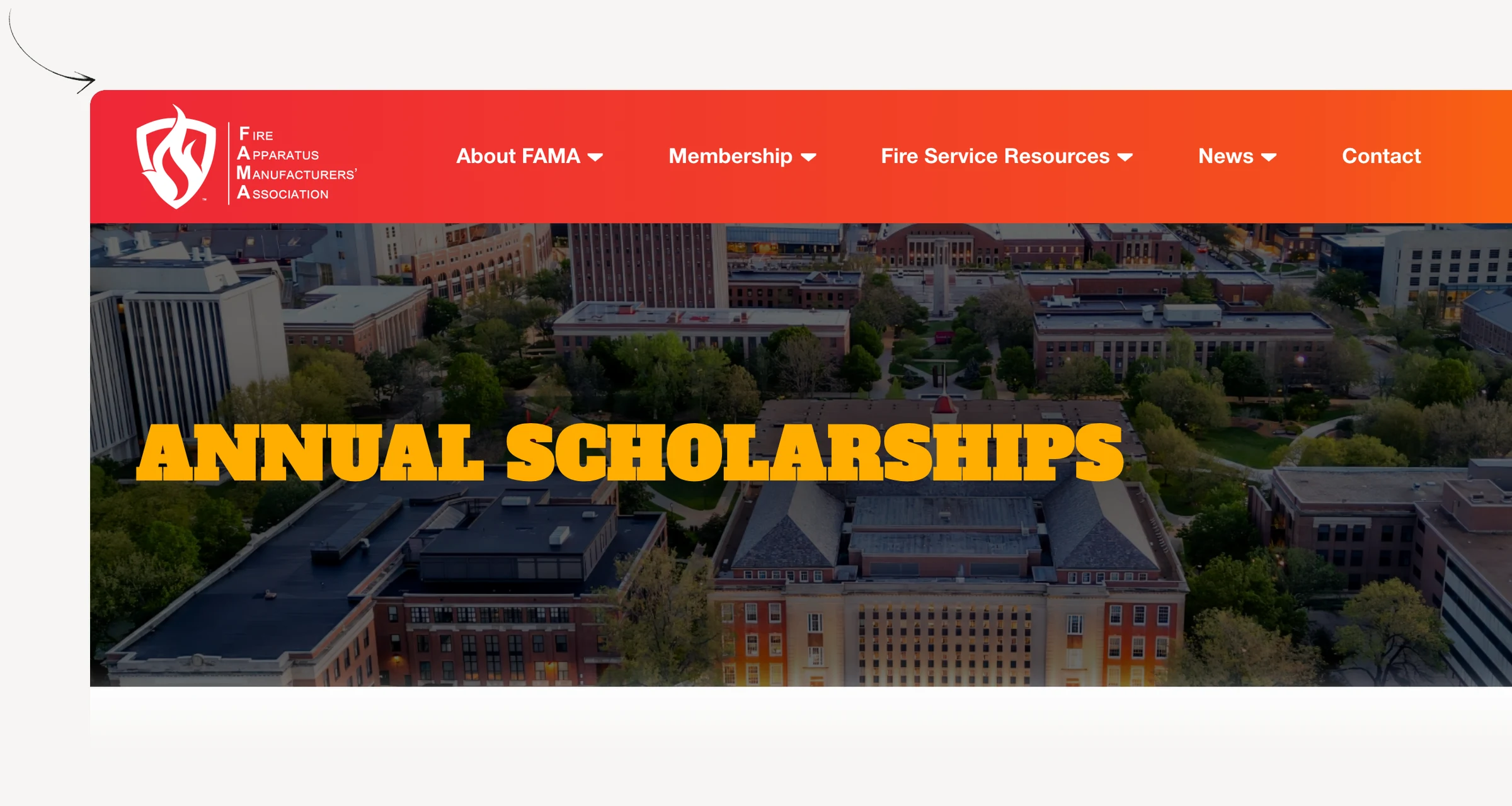 FAMA Phillip L. Turner Scholarship requirements and application dates.