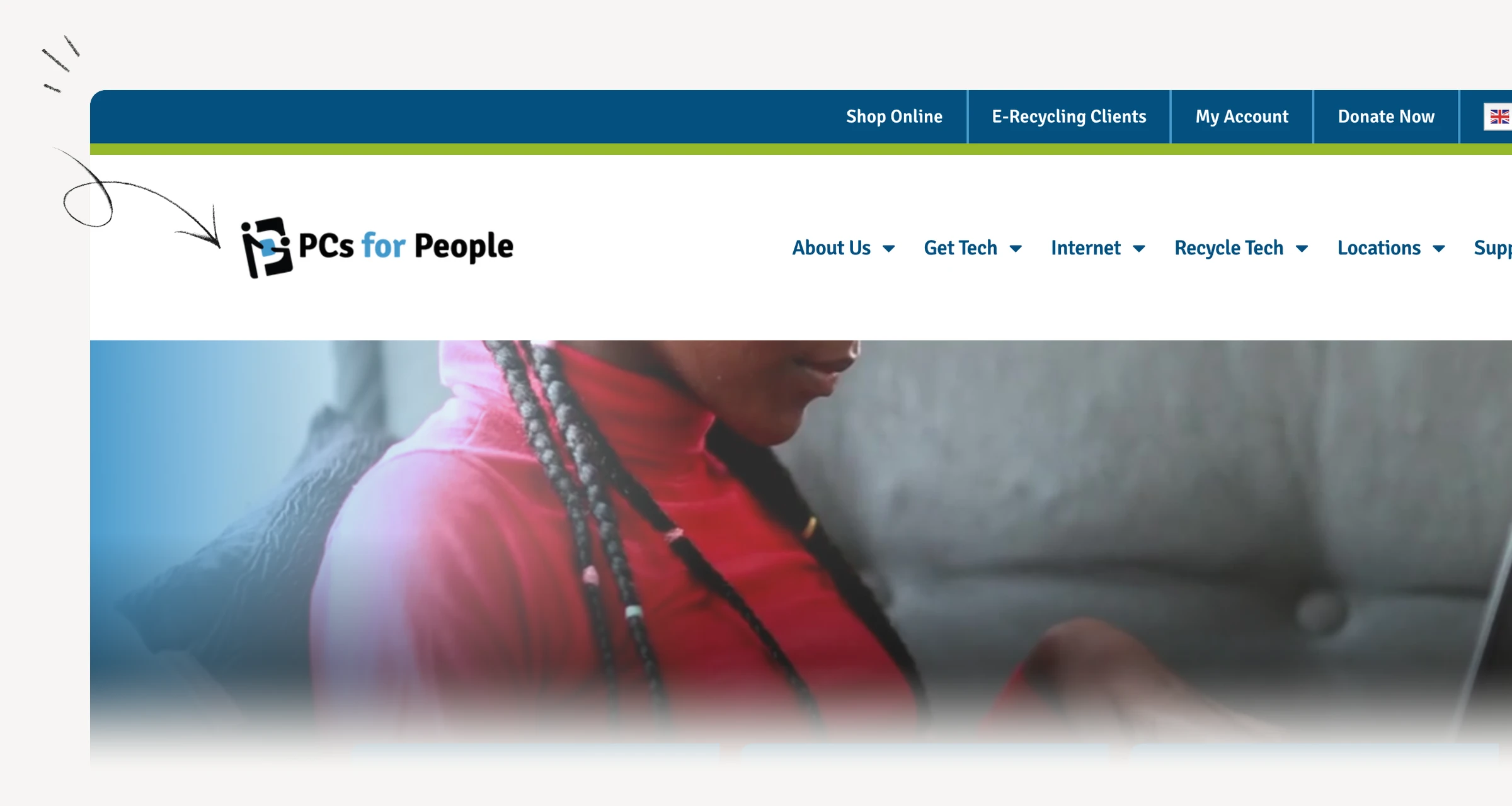 PCs for People website offering affordable refurbished computers