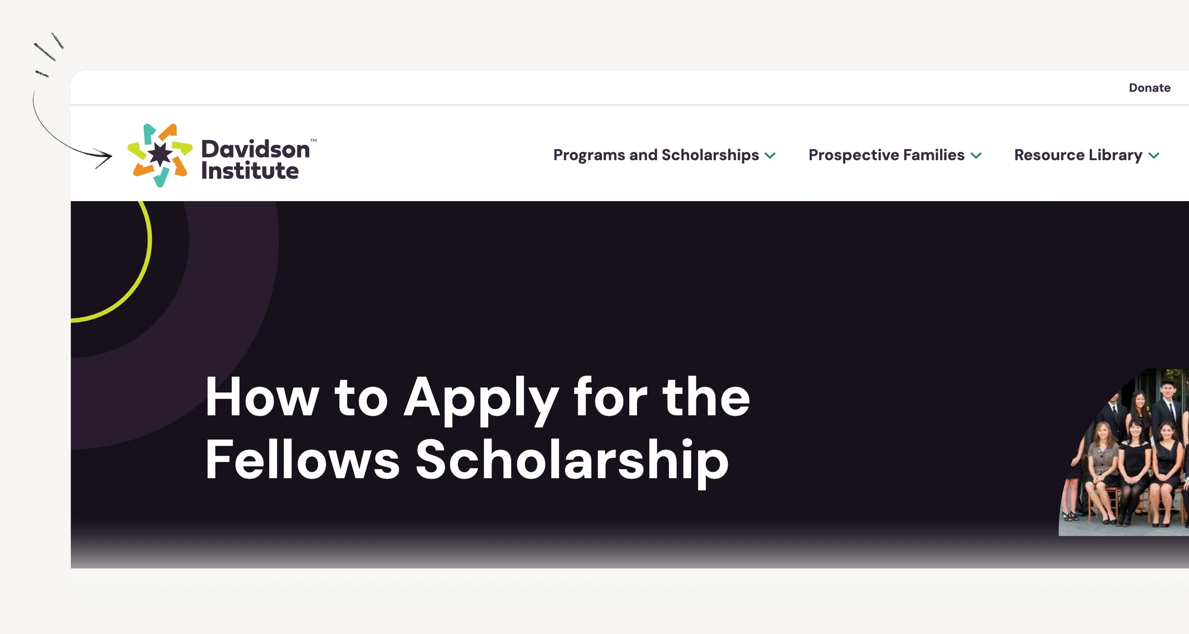 Davidson Fellows application instructions and significant-work requirements