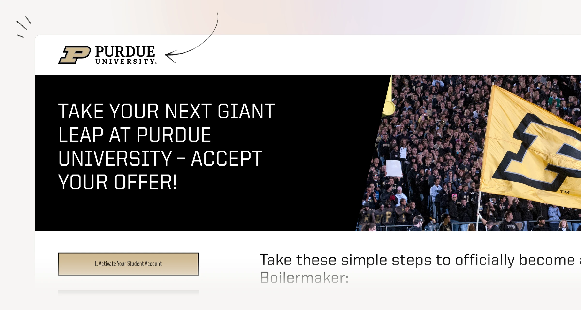 Purdue admitted-student guidance for declining an offer