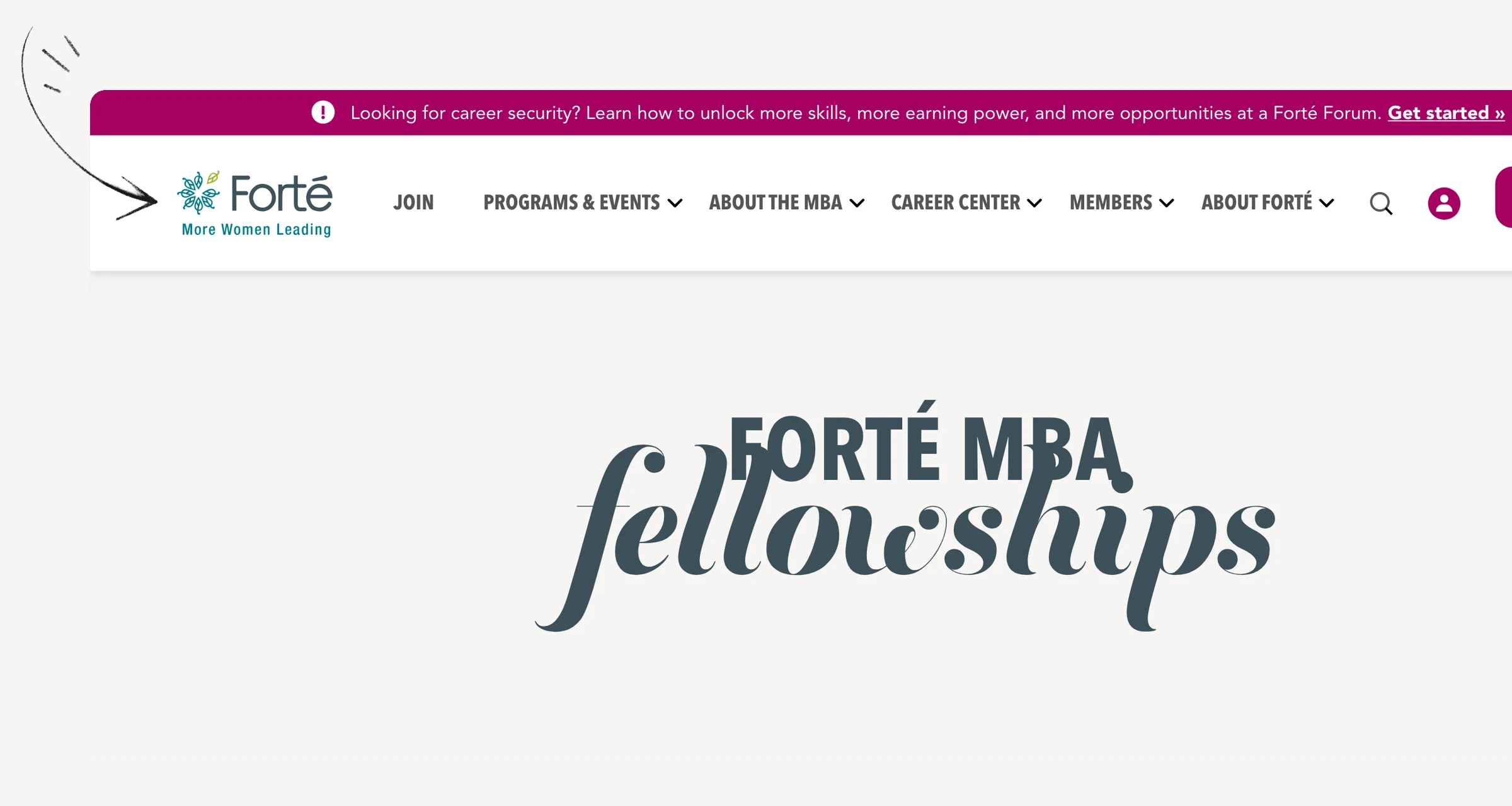 Forté MBA Fellowship school-selection process and program formats.