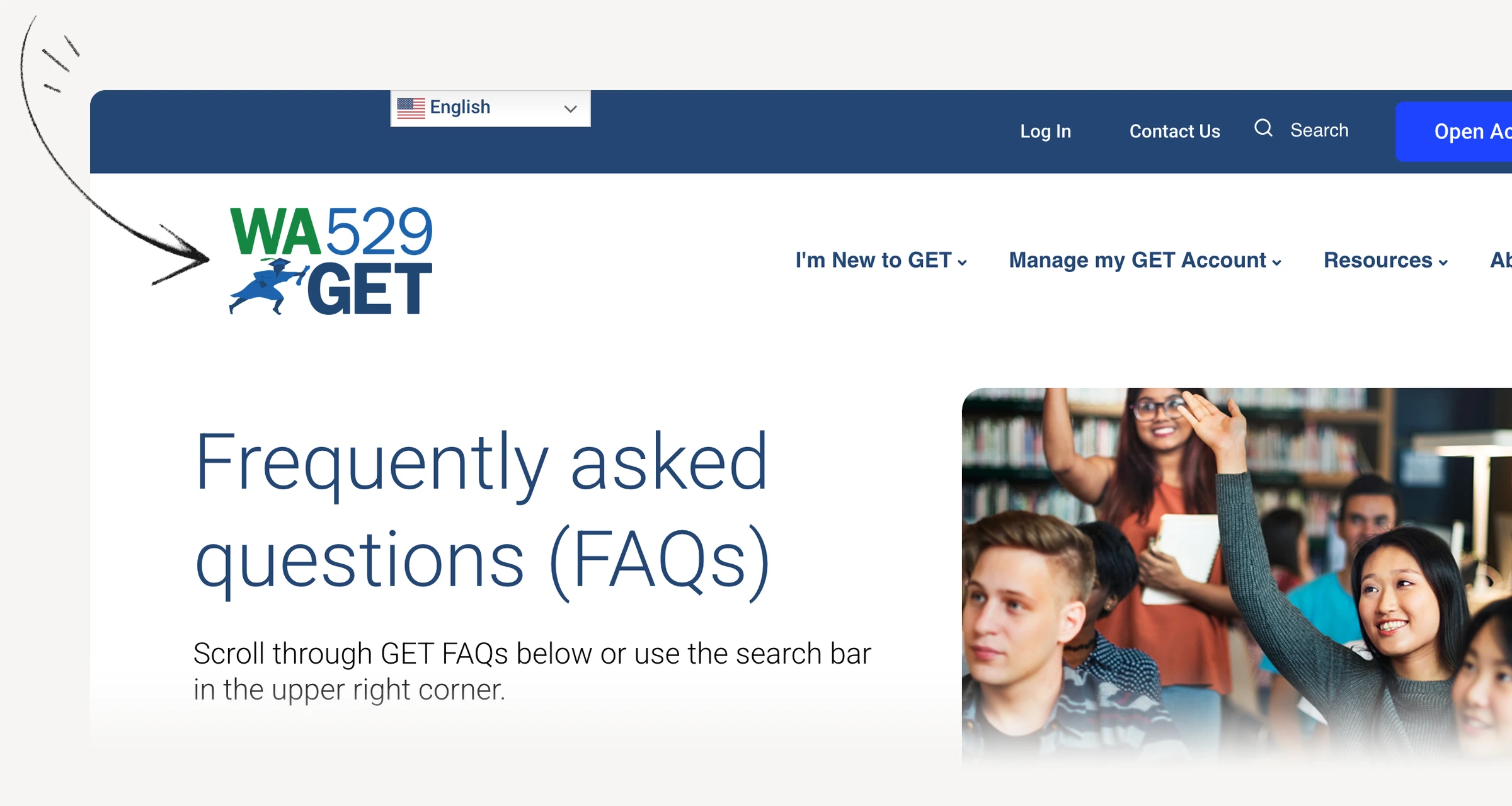 Washington GET FAQ explaining tuition units and the program benchmark