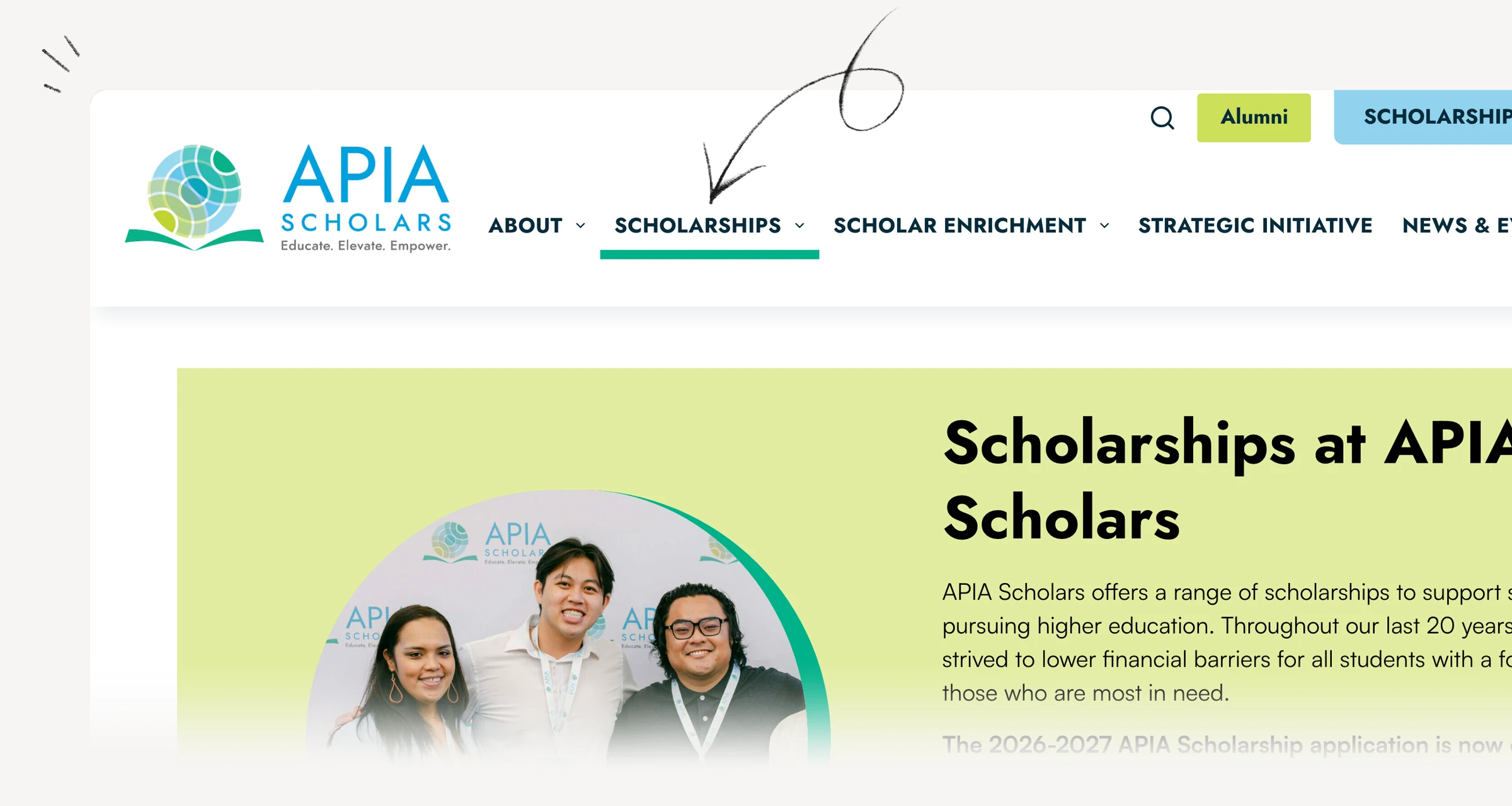 APIA Scholars — scholarship eligibility and application information