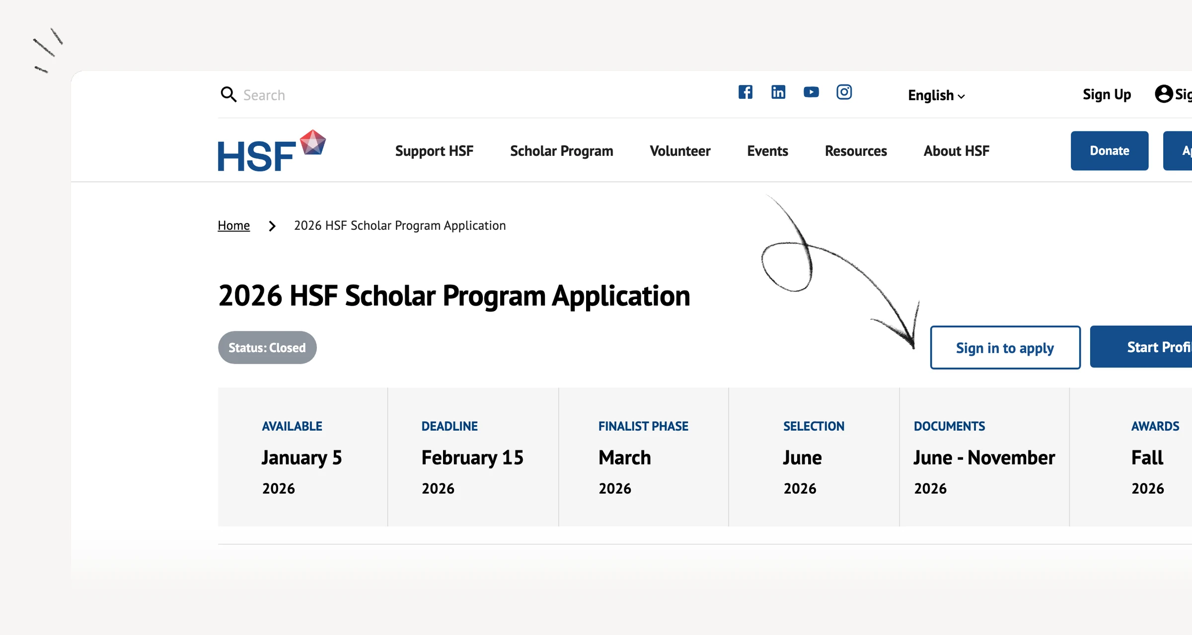 Hispanic Scholarship Fund — Scholar Program
