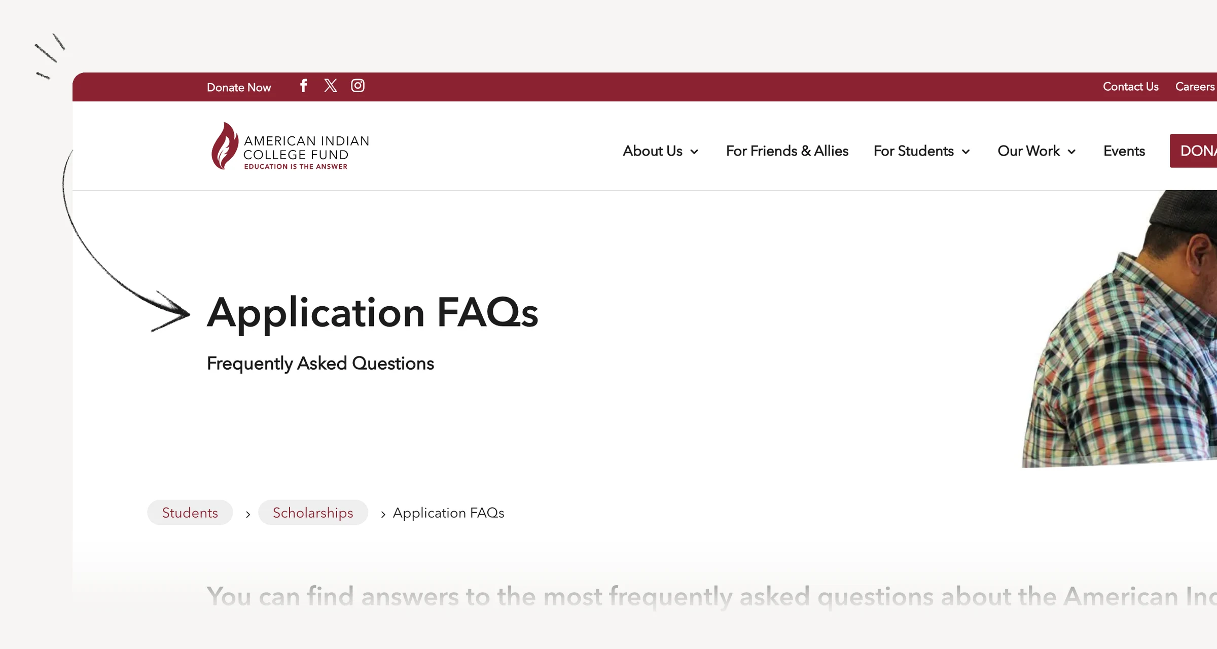 American Indian College Fund — application FAQs